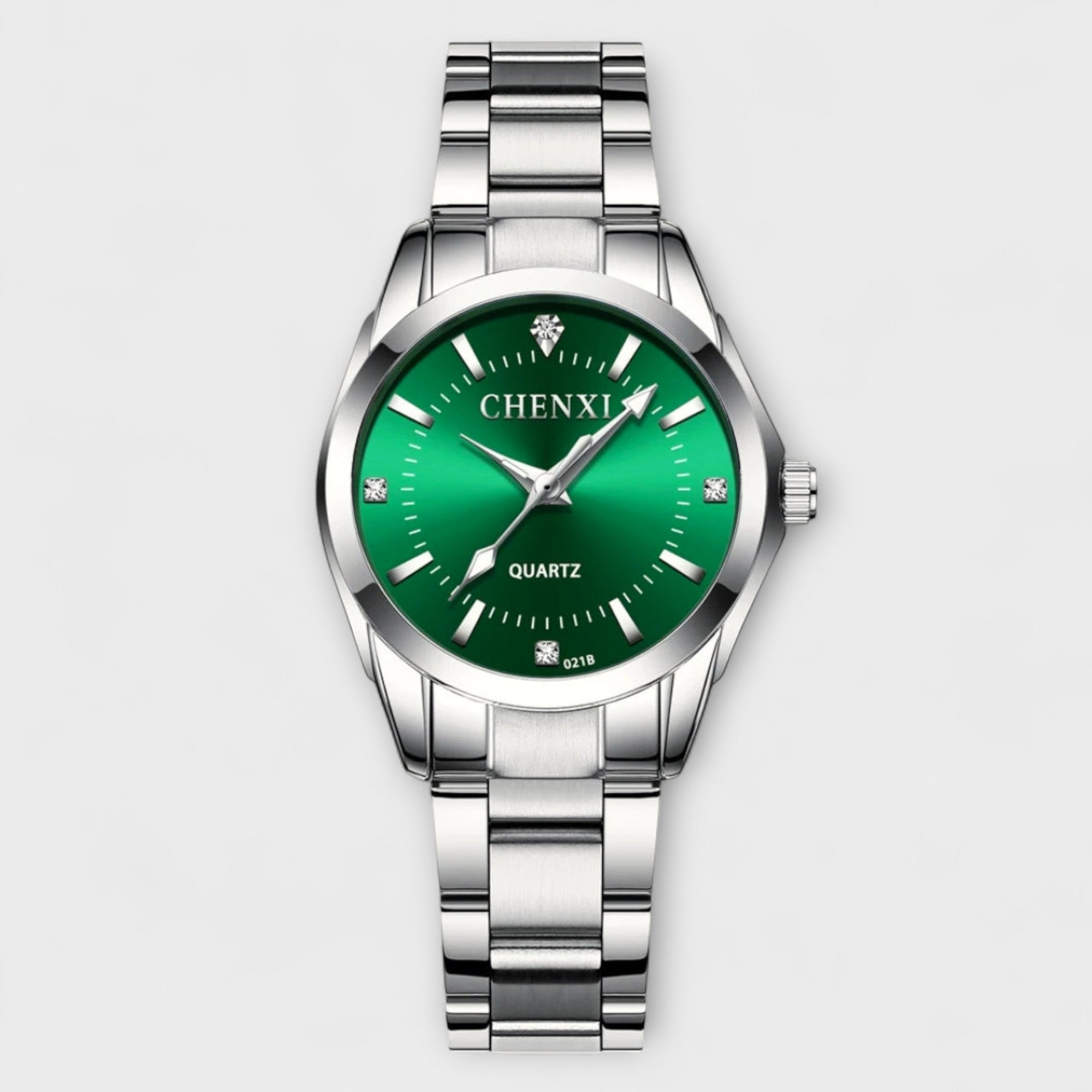 Nika® - Srebrni sat s ružičastim brojčanikom