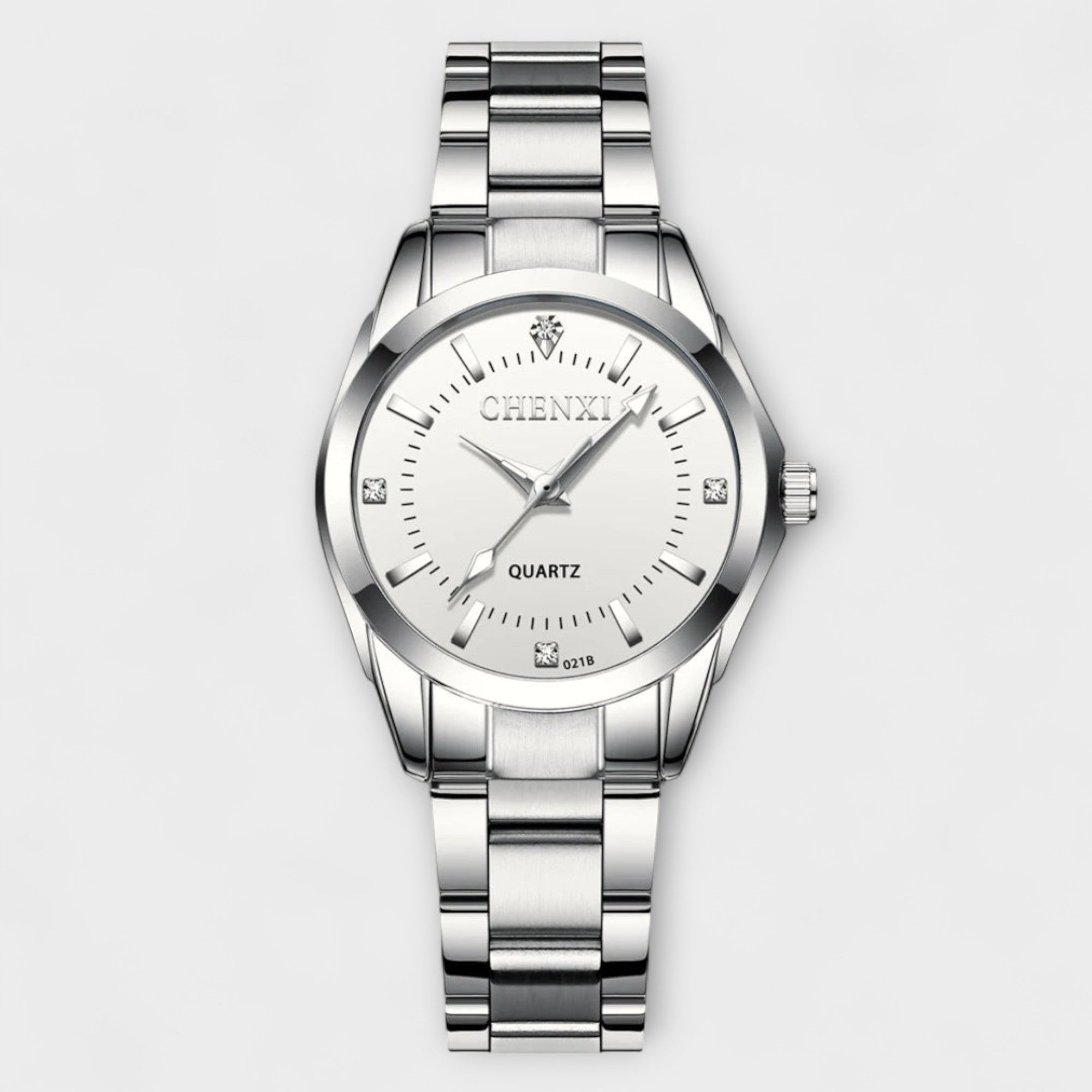 Nika® - Srebrni sat s ružičastim brojčanikom