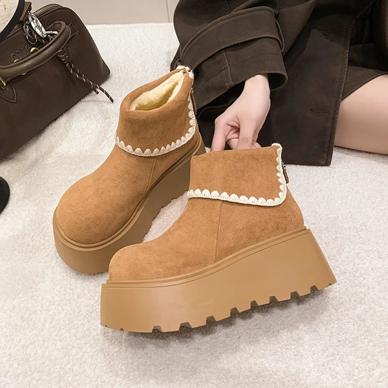 Benedita | Elegantne čizme s platformom za hladne dane