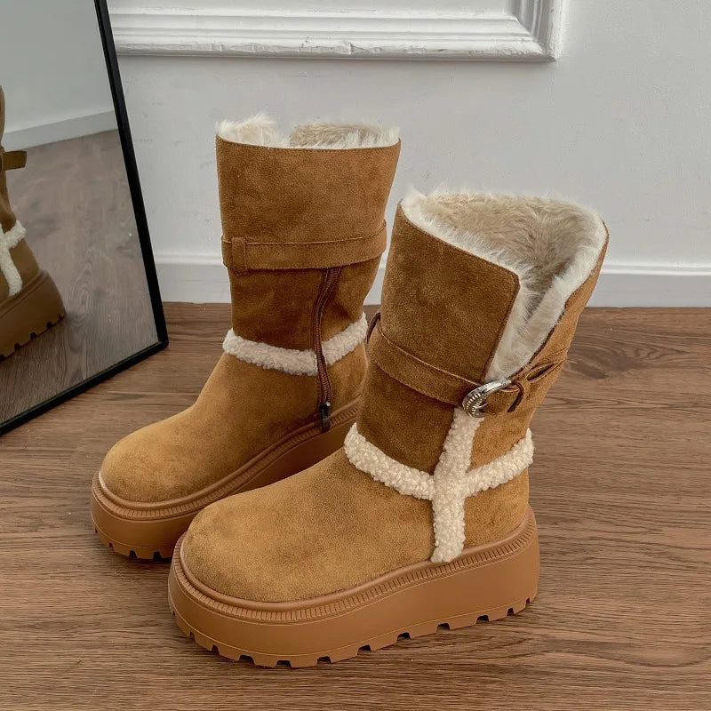 Danna | Zimske čizme s platformom modernog i udobnog dizajna