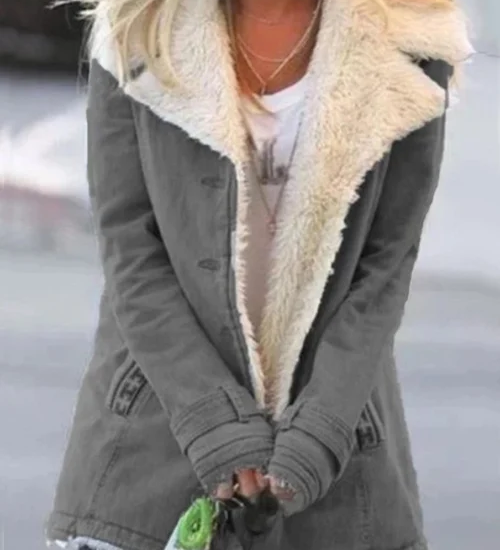 Andrea - Elegantni Douillette Jas